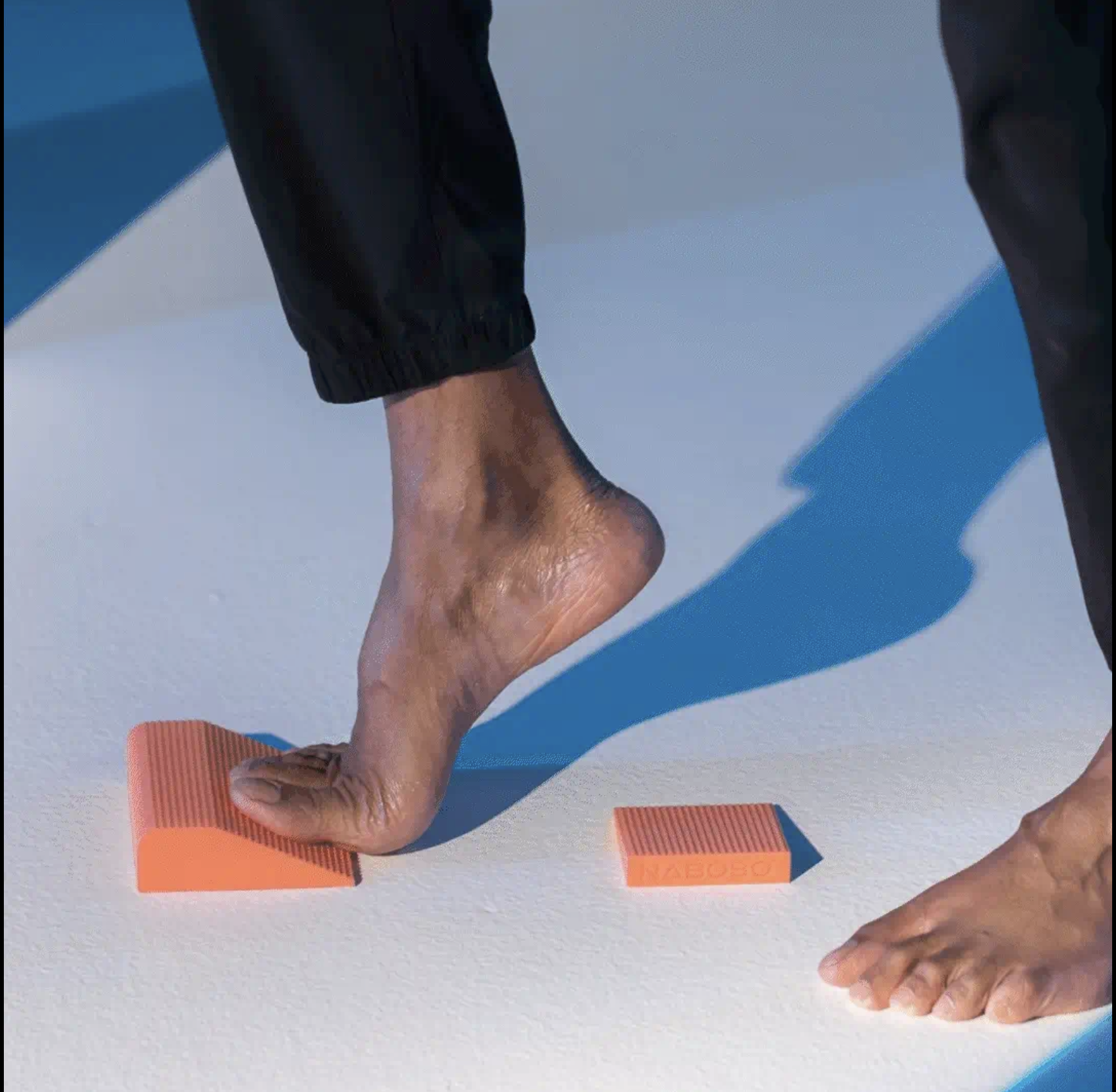 Bare foot training on Naboso textured wedges