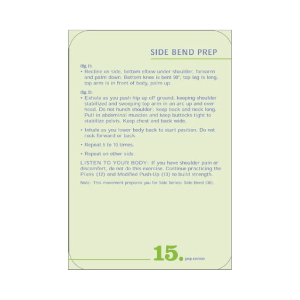 Side Bend Prep Description Side Bend Prep Description